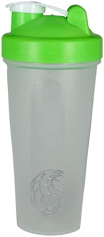 Oseast Durable Smart Shake Protein Shaker Mixer Cup Bottle Drink Whisk Green 600ML