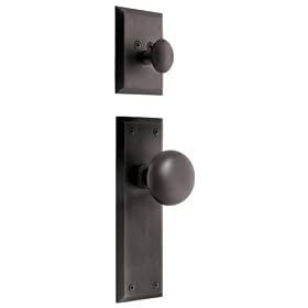 Nostalgic Warehouse BN72-NYKNYK-OB New York Interior Handleset with New York Knob, Oil... by Nostalgic Warehouse