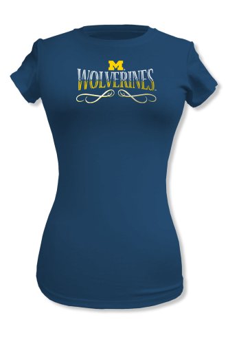 5th & Ocean University of Michigan Women's Short Sleeve Baby Doll Tee