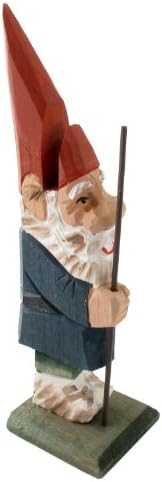 Gnome Wood Business Card and Eyeglass Holder Stand