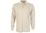 PGA TOUR Long Sleeve Stripe Golf Polo Shirt