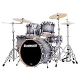 Ludwig Accent CS Custom Elite Fusion 5-Piece Glitter Drum Set, Blue Ice Glitter*