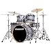Ludwig Accent CS Custom Elite Fusion 5-Piece Glitter Drum Set, Blue Ice Glitter*