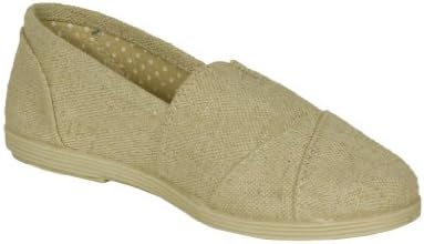 Soda Kid's Girly Object-2S Slip-on Flat Sandals, beige linen, 10 T