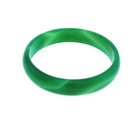 Green Agate Bangle Bracelet by Amazon.com Collection