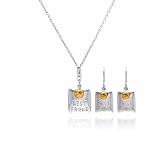 Nickel Free Sterling Silver Pendant & Earring Sets Best Friend Set