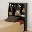 Tall Twin Size Bookcase Headboard in Black - Sonoma Collection - Prepac Furniture - BSH-4556