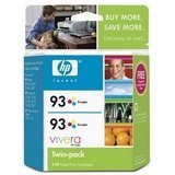 HP 93 2-pack Tri-color Inkjet Print Cartridges