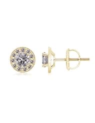 1.5 ct Solitaire Diamond Stud Earrings in Yellow Gold