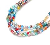 Rainbow AB Mix 3mm Faceted Round Fire Polish Czech Glass Beads
