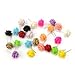 12 Pairs Women Girls Delicate Charming Resin Rose Flower Jewellery Stud Earrings