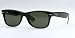 RAY BAN 2132 NEW WAYFARER 901 BLACK PLASTIC SUNGLASSES.