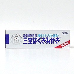 三宝　はぐきみがき　歯槽膿漏用剤　180g