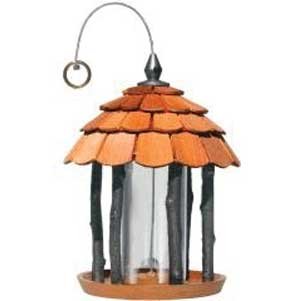 Gazebo Feeder For Birds - Brown