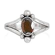 Oval Faceted Garnet Ring