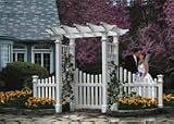 Fairfield II Arbor with Cottage Picket Wings & Trim Kit