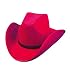Cowgirl Hat. Woolfelt-Red