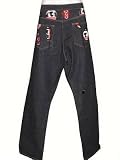 MAHARISHI Mens Lantern Embroidery Jeans in Indigo