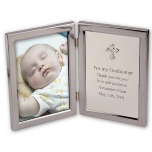 Silver Christening and Baptism Frame
