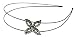 Smoothies Crystal Flower Double Wire Headband-Clear 01494