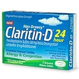 Claritin-D Allergy And Congestion 24 Hour Tablets-5Ea