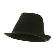 Textured Corduroy Fedora Hat-Black W19S47C