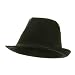 Textured Corduroy Fedora Hat-Black