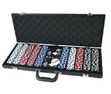Pro Poker Leather Case 500 Pro Qual