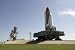 Wallmonkeys Peel and Stick Wall Decals - Space Shuttle Endeavour Approaches the Launch Pad at Kennedy Space Center. - Removable Graphic