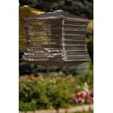 Soji Solar Silk Effects Lantern - Square Slate