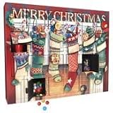 Stockings Wooden Box Advent Calendar