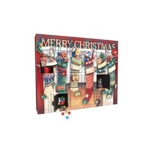 Stockings Wooden Box Advent Calendar