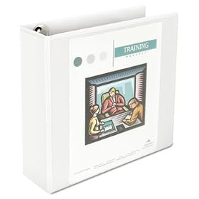 Comfort Grip Round Ring View Binder 3 Capacity 81/2 x 11 White