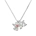 Angel Lines with Heart Pink