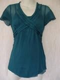 Stunning Turquoise Maternity Top UK Size 12