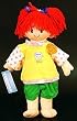 1304 Red Hair Doll 15" Make Your Own *NO SEW* Stuffed Animal Kit