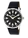 Le Chateau #2670M-1 Men's Black Tone Black Elegant Slim Leather Strap Watch