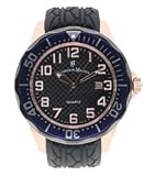 Exclusive Jacques du Manoir Barracuda Rose Gold Black & Blue Men's Watch-Designed and Made 100% in Switzerland