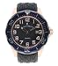Exclusive Jacques du Manoir Barracuda Rose Gold Black & Blue Men's Watch-Designed and Made 100% in Switzerland