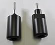 No Cut Frame Sliders Black Delrin GSXR 600 750 2004 2005