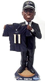 Baltimore Ravens Troy Smith 2007 Draft Pick Bobble Head