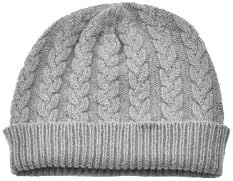 Ladies cashmere cable hat, One Size, Flannel