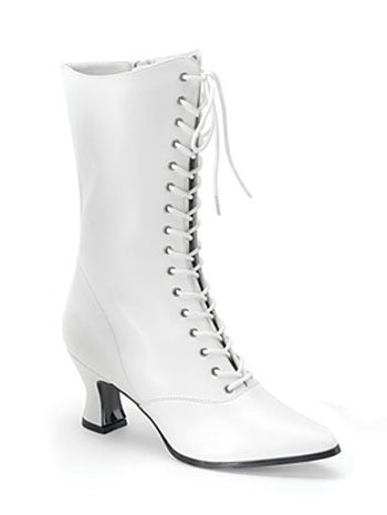 White Lace Up Victorian - 9