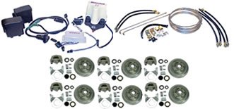 Silver Cadmium Ultimate Series Brake System for Triple 5,200 lb. Axles