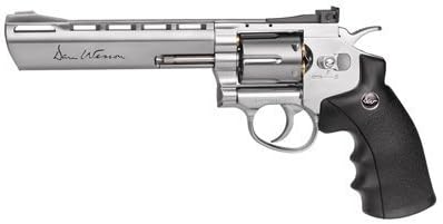ASG Dan Wesson CO2 Powered Pellet Air-Revolver, Silver, 6" by Western Sports Distribution