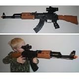 AK-47 Ak47 Battery Operated Toy Machine Gun Rifle Weapon With Shooting Sounds Police Swat Assault Team Rifle by Hammond Manufacturing AK-47 Ak47 Battery Operated Toy Machine Gun Rifle Weapon With Shooting Sounds Police Swat Assault Team Rifle by Hammond Manufacturing