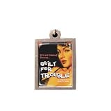 Hand Made Womens Retro "Built For Trouble" Chain Necklace Pendant