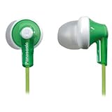 Panasonic RPHJE120G In-Ear Headphone, Green