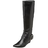 Nine West Women's Gabin Boot,Black Leather,10.5 M US