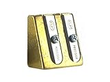 KUM Brass 2-Hole Pencil Sharpener (142-2)